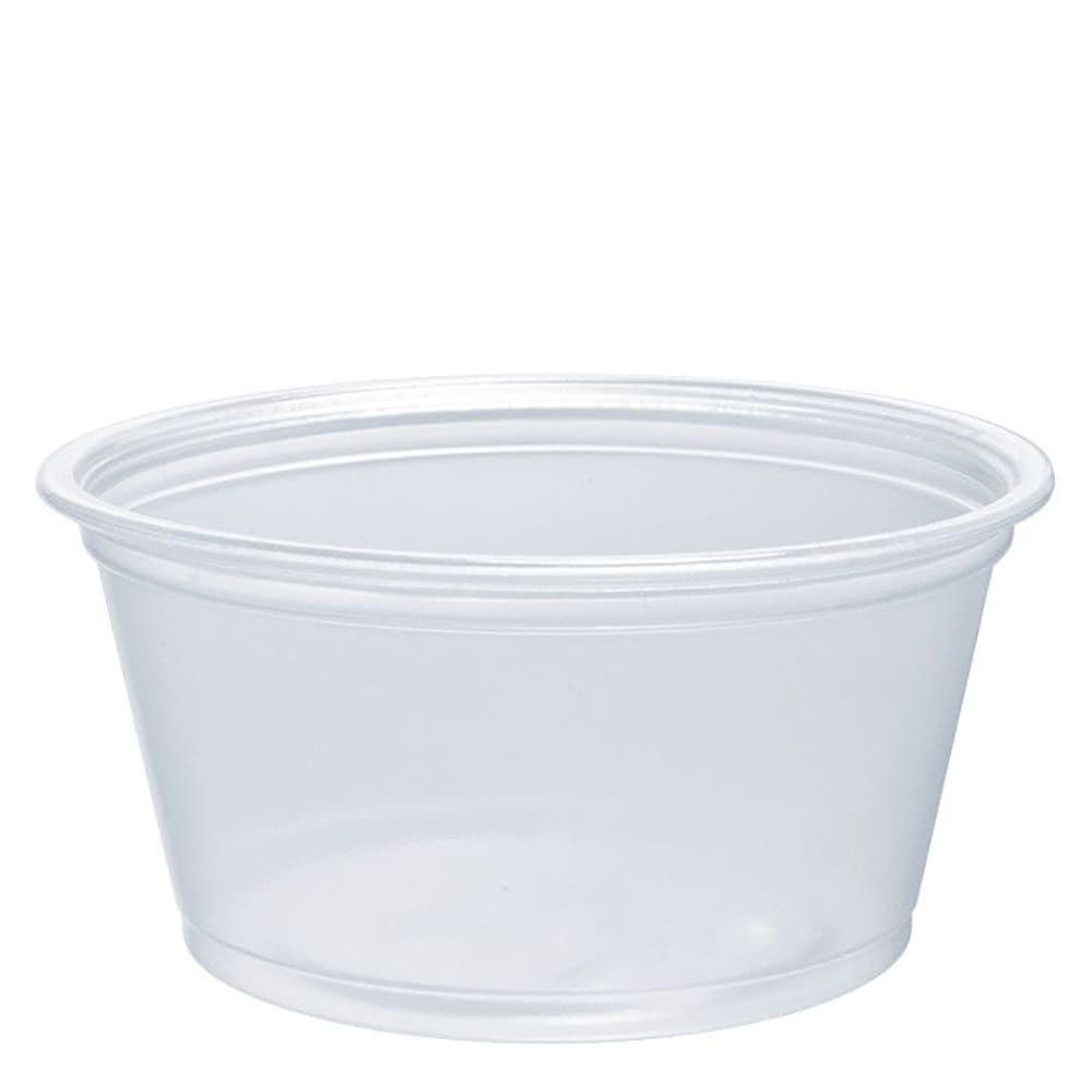 Dart 200PC Conex Complements® 2 oz Portion Container - Plastic, Clear