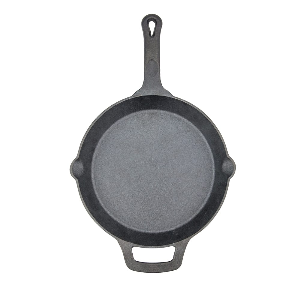 080-CAST12 12" Round Pre Seasoned Cast Iron Skillet w/ Handle