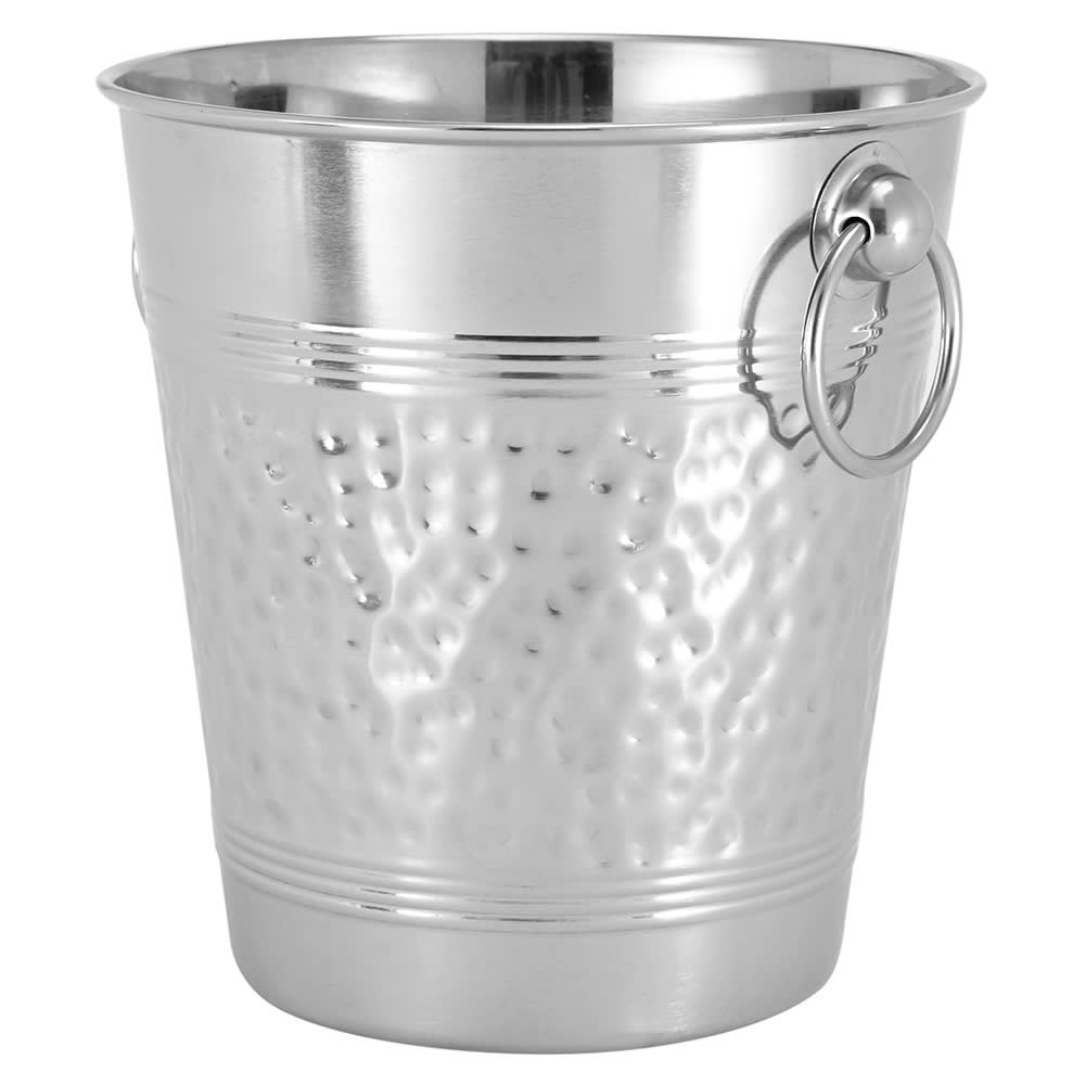166-WB9 8 1/2" Wine Bucket - Stainless Steel, Hammered Finish