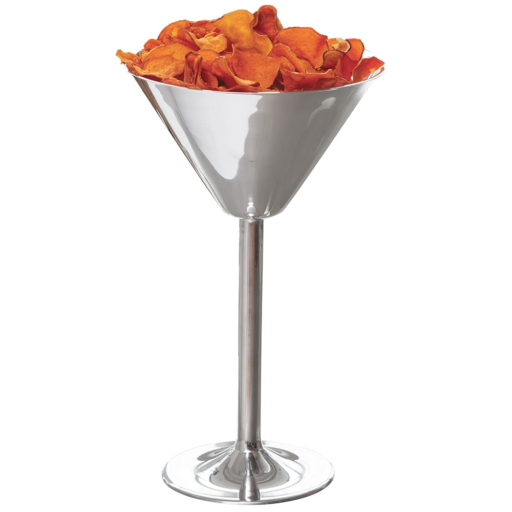 166-MART1 5 3/8" Martini Glass Server, Stainless