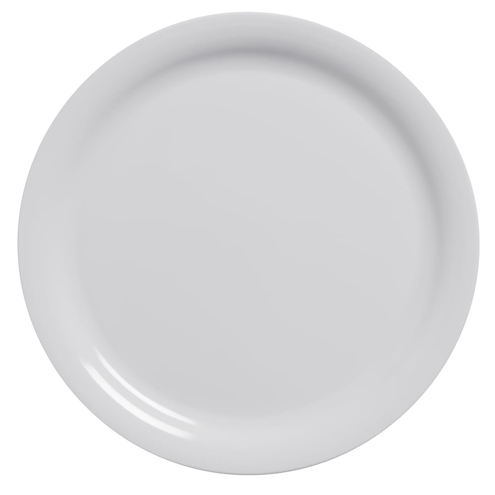 166-DPN10WH 10" Round Melamine Jane Plate - White