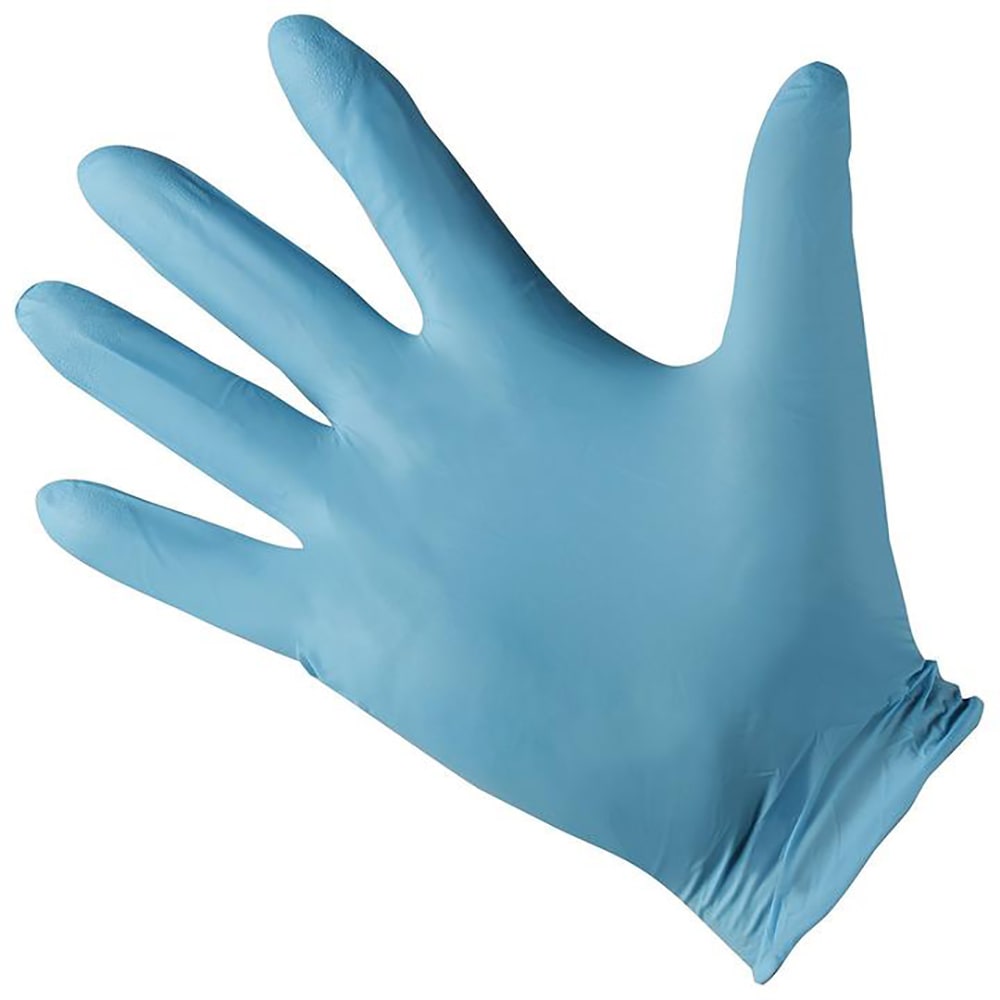 809-1803 AMBITEX® Nitrile Exam Gloves w/ Textured Fingertip - Powder Free, Periwinkle, Medium