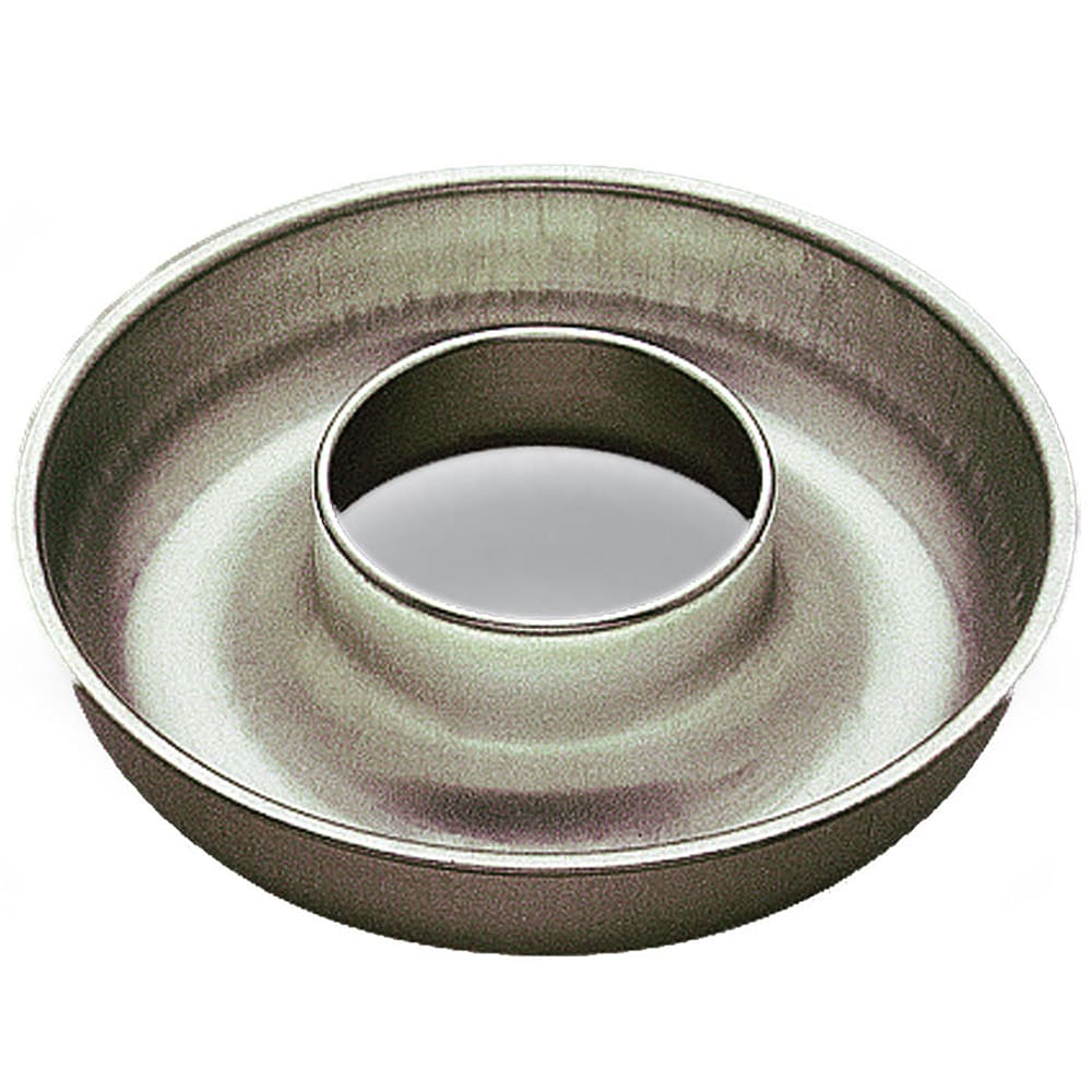 Louis Tellier 154050 9 1/2" Round Savarin/Ring Mold - 2 1/3"H, Tin Plated Steel