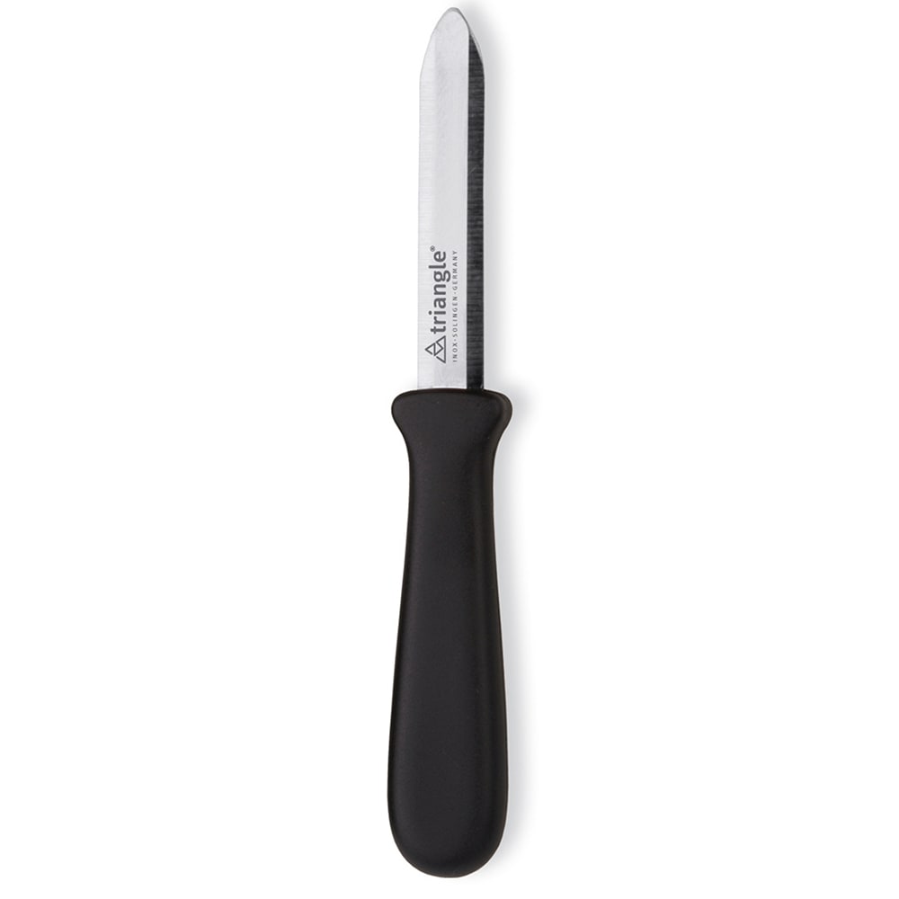Louis Tellier 5011211 4 1/4" Pie Ring Knife - Stainless Steel w/ Black Plastic Handle
