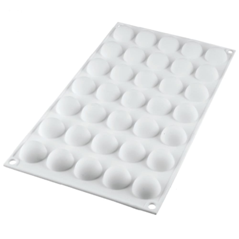 Louis Tellier MICRODOME5 Dome Shaped Mold w/ 35 Sections - Silicone, White