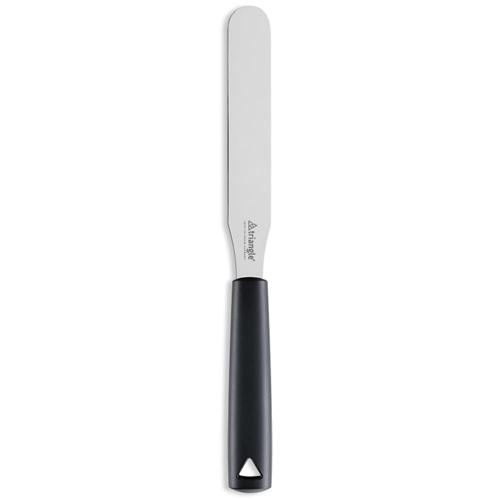330-7250915 6" Decorating & Icing Spatula w/ Stainless Steel Blade & Black Plastic H...