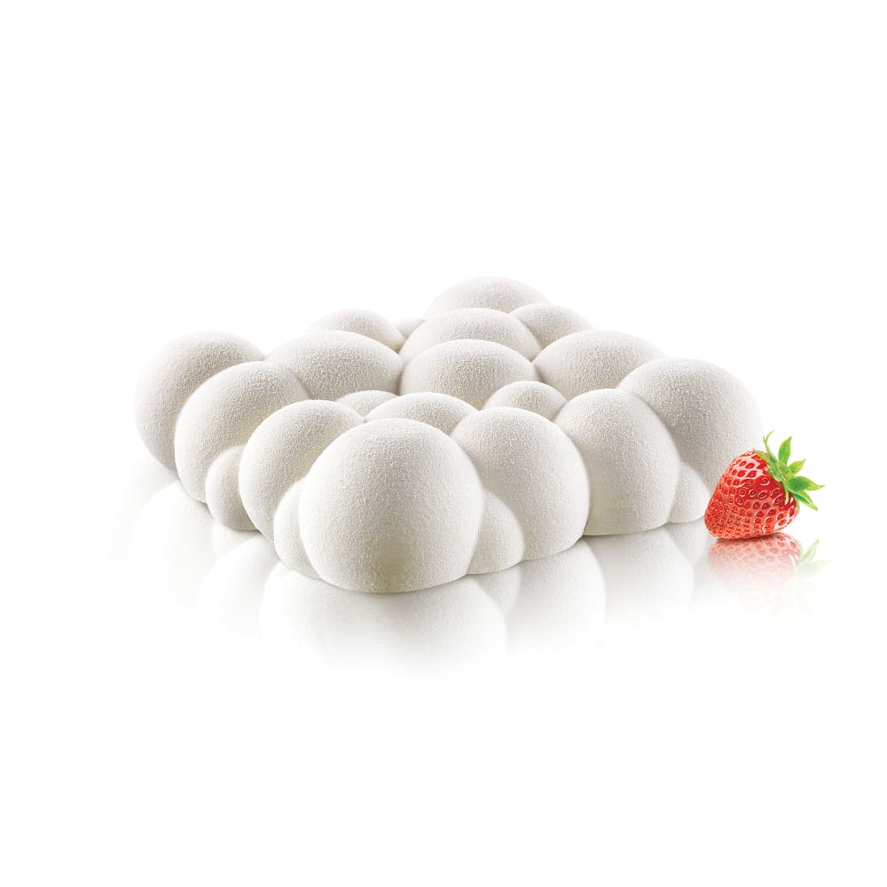 Louis Tellier CLOUD 7 4/5" Square Cloud Shaped Mold - Silicone, White
