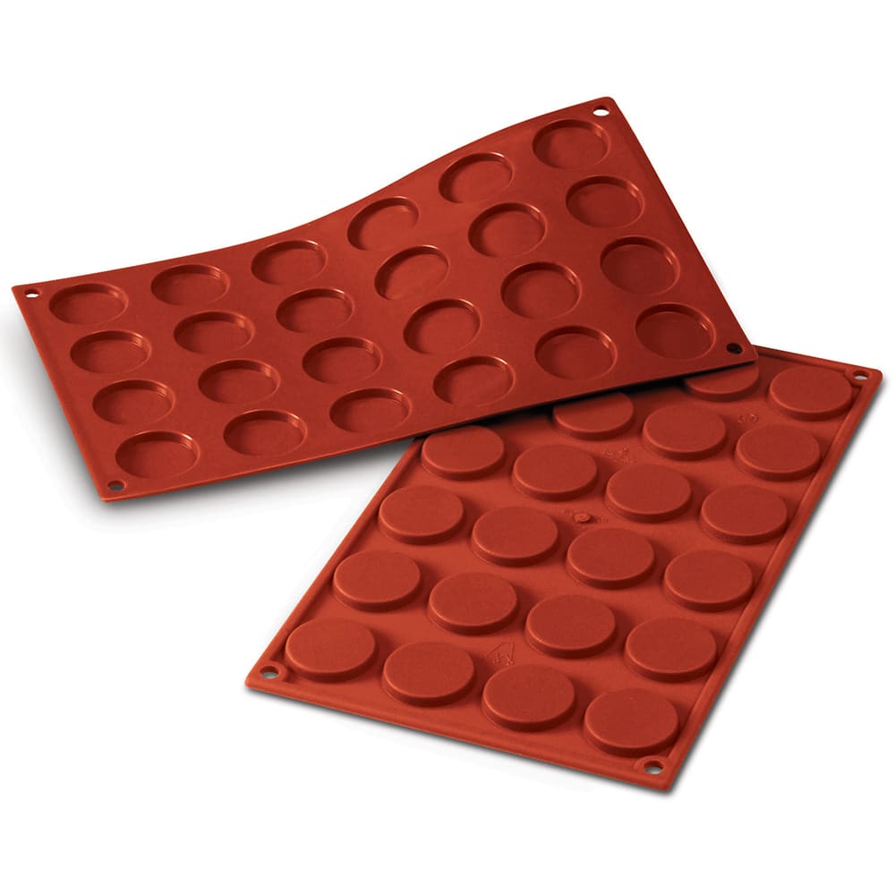 Louis Tellier SF029 Florentine Mold w/ 8 Sections - Silicone, Red