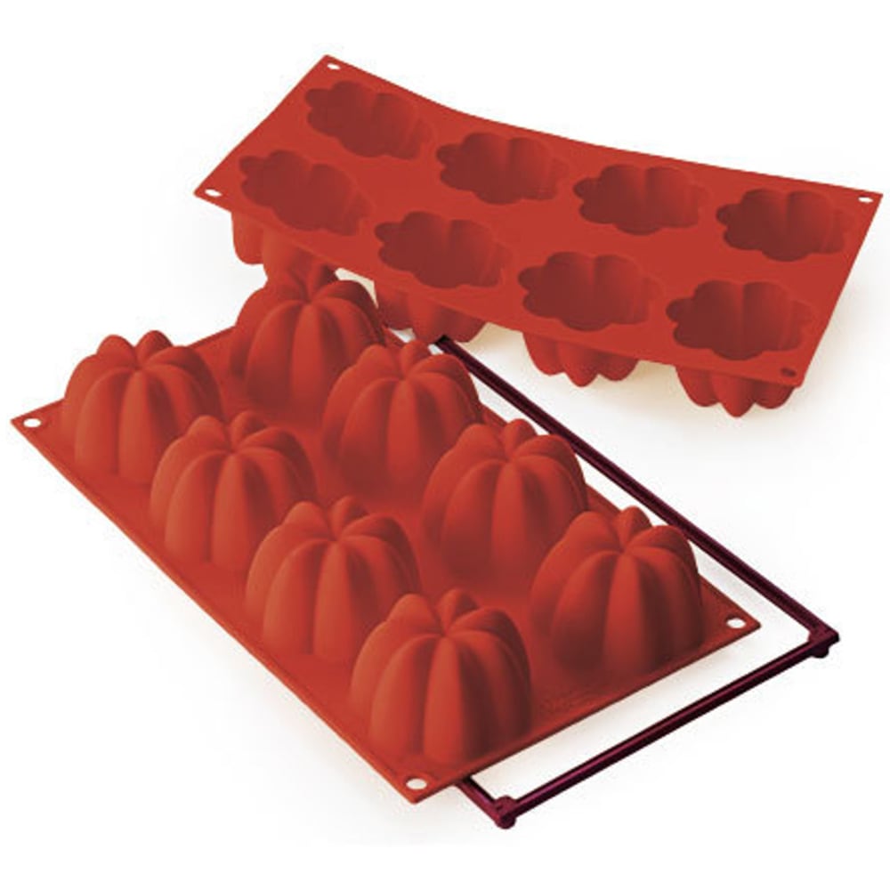 Louis Tellier SF154 Charlotte Mold w/ 8 Sections - Silicone, Red
