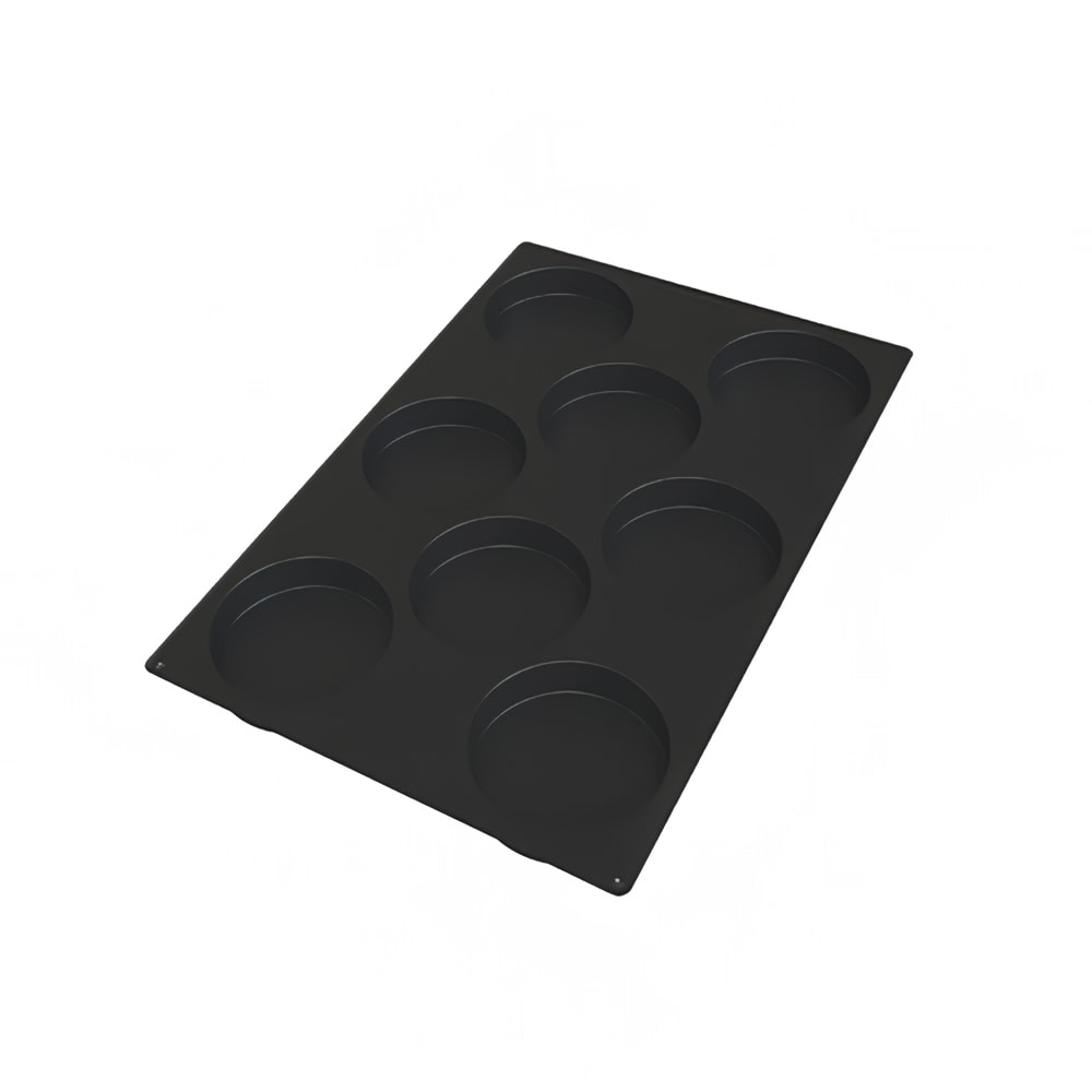 Louis Tellier SQ068 Disc Mold w/ 8 Sections - Silicone, Black