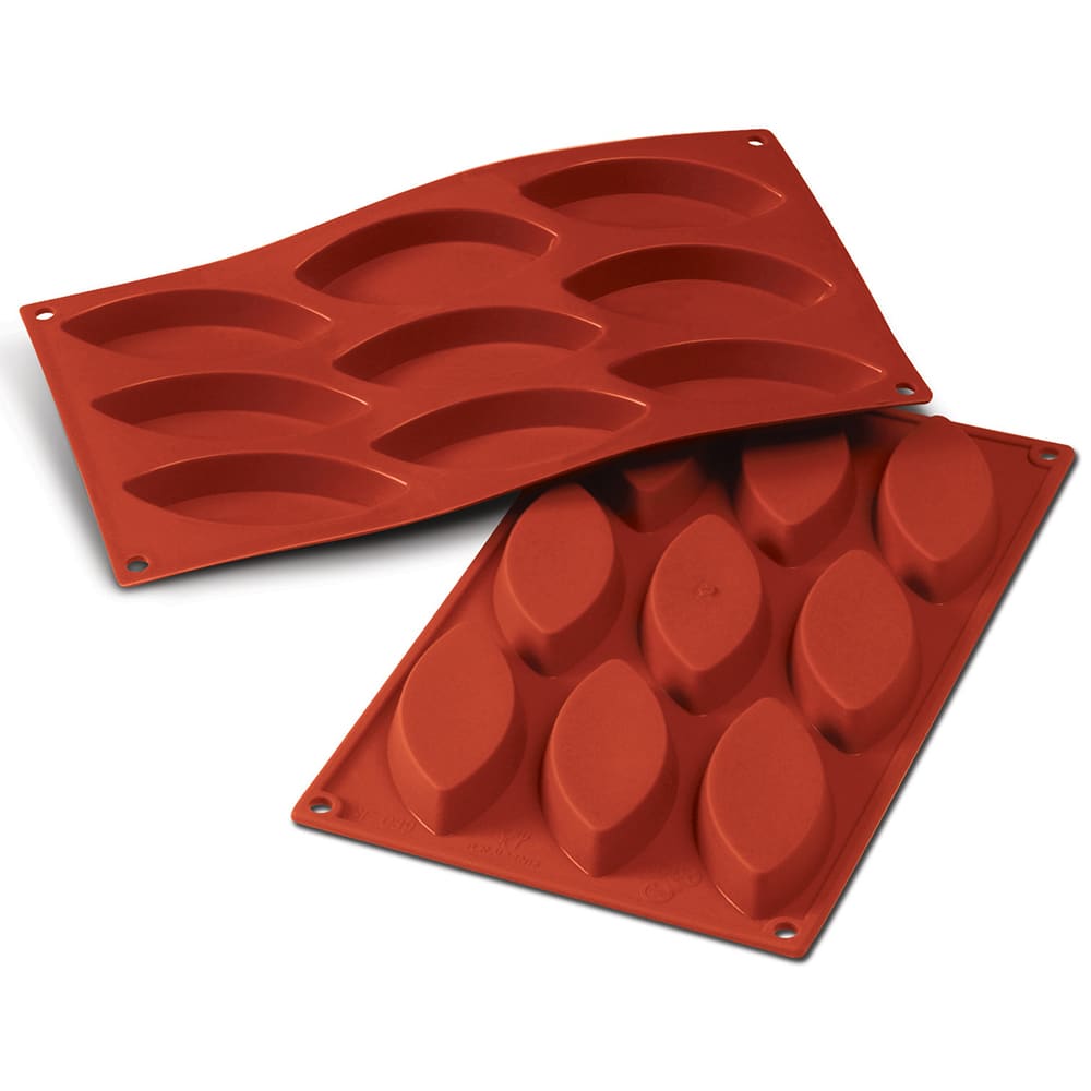 Louis Tellier SF038 Little Boat Mold w/ 12 Sections - Silicone, Red