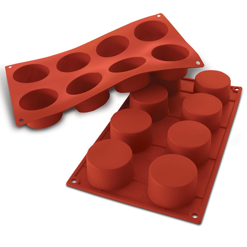 Louis Tellier SF119 Cylinder Mold w/ 8 Sections - Silicone, Red