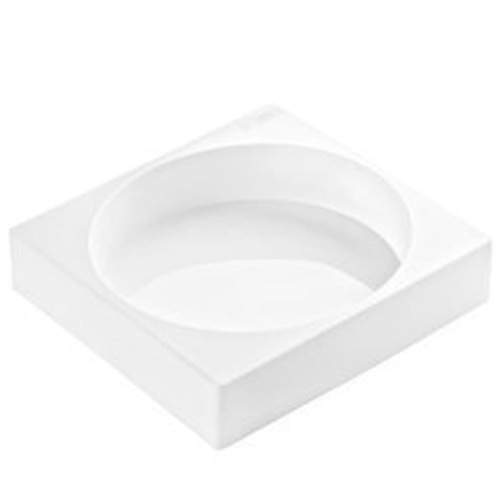 Louis Tellier TOR180501 7" Round Torta Flex Mold - Silicone, White