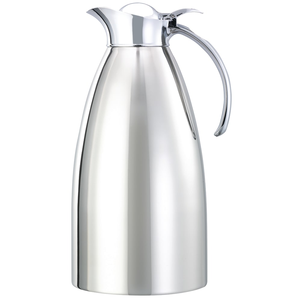 482-98220 2 liter Coffee Server w/ Flip Top Stopper Lid, Polished Stainless