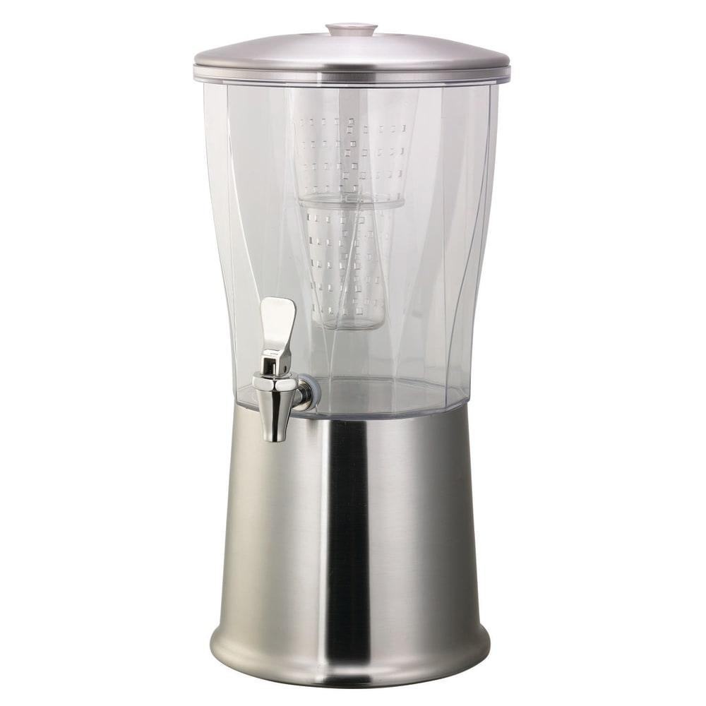 Outdoor Glass Beverage Dispenser with Stainless Steel Spigot, Ice