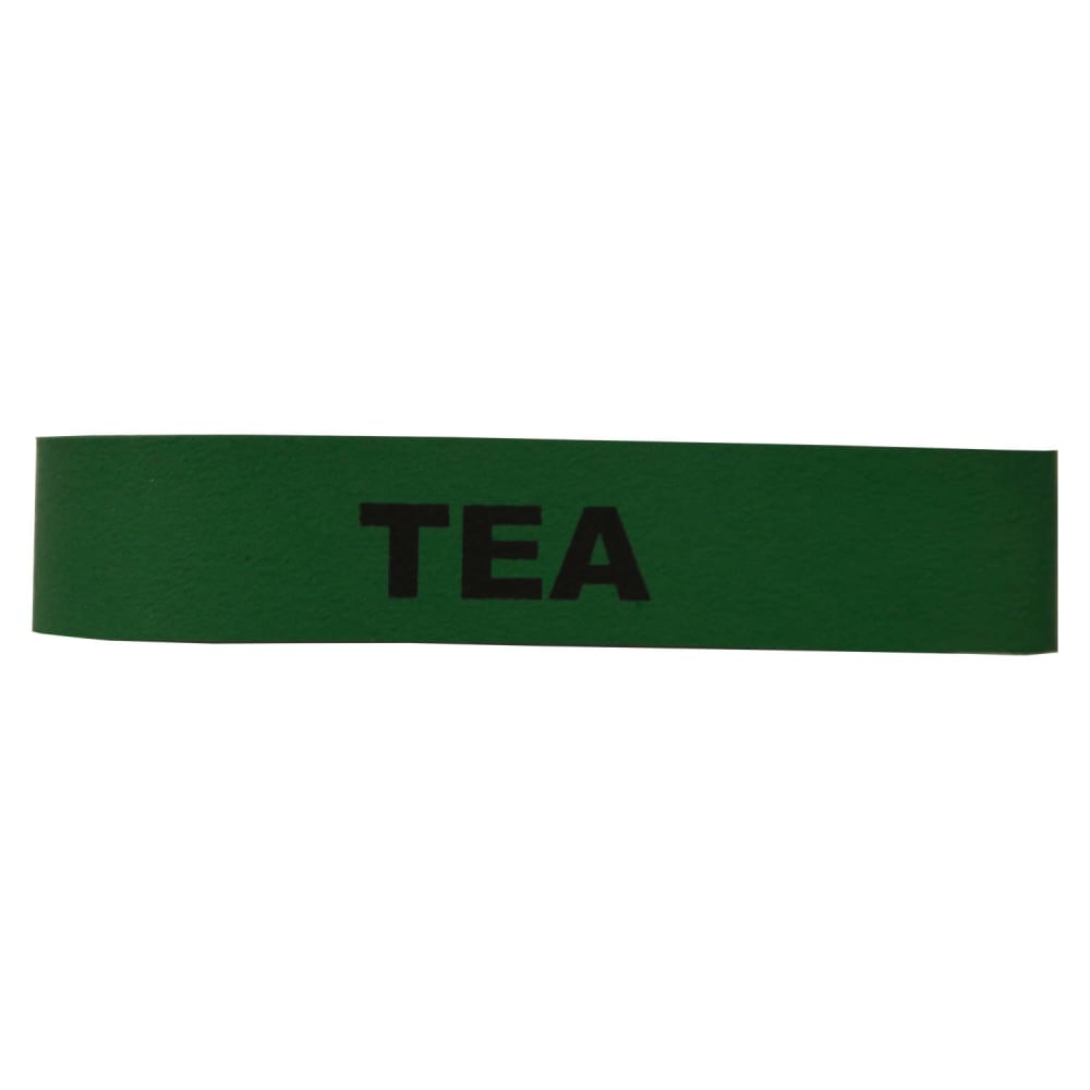 482-FBTEA Tea Food Service Band - 3/4" x 3 1/2", Green