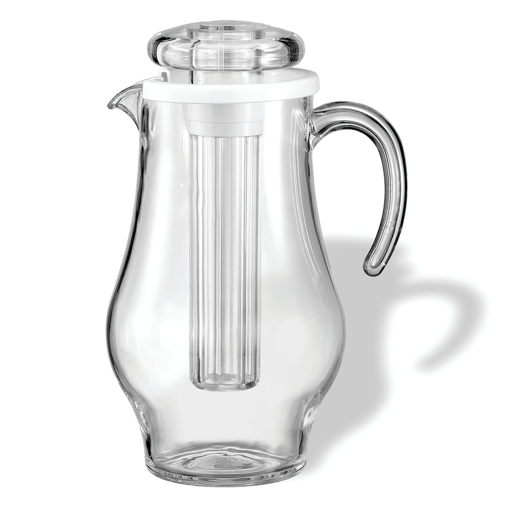 Service Ideas SWP24BS 81 1/10 oz Plastic Pitcher w/ Ice Tube, Clear