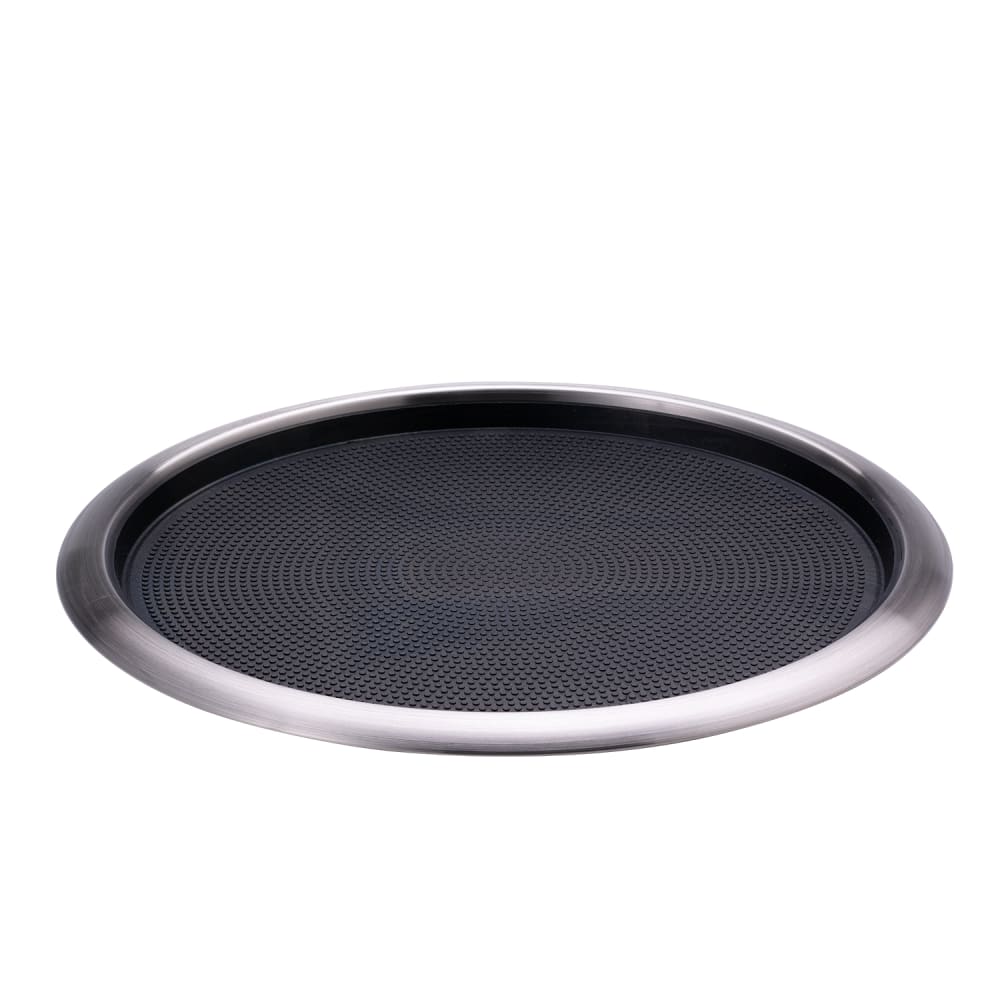 Service Ideas TR1614RI 16" Non-Slip Tray w/ Removable Rubber Insert, Stainless
