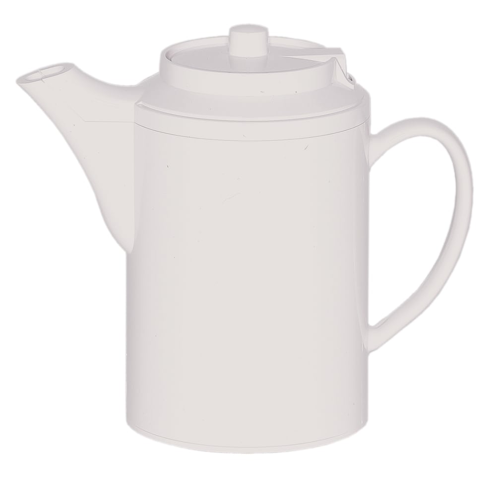 482-TS612WH 16 oz Dripless Teapot w/ Baffled Spout, Self-Locking Lid, White
