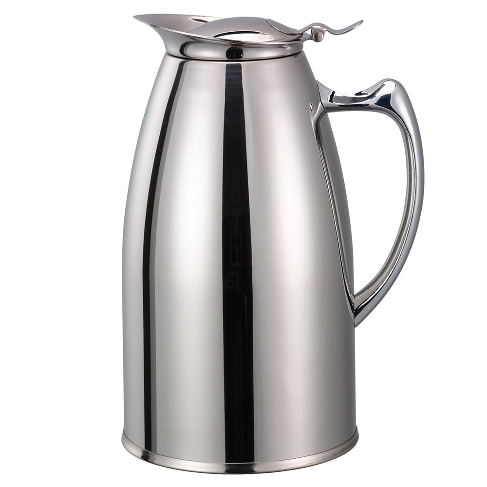 Service Ideas WP1CH 1 liter Pitcher w/ Double-Wall Insulation, Polished Stainless