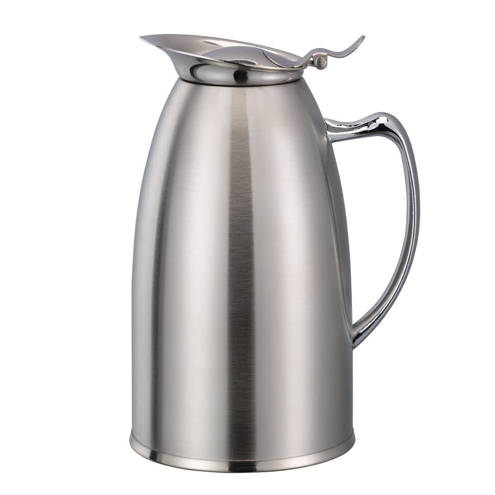 Service Ideas WP6SA 20 oz Stainless Steel Pitcher w/ Flip Top Lid