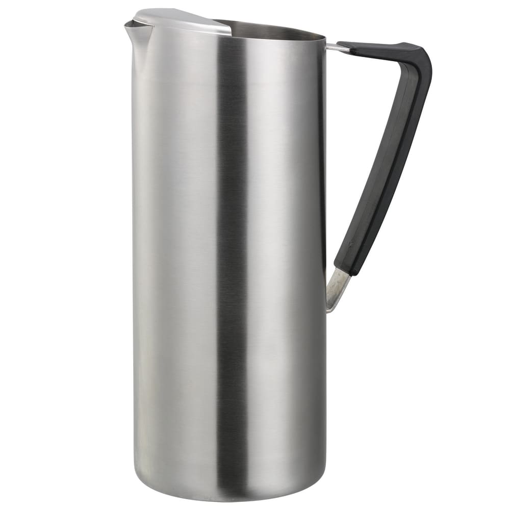 482-X7DWBS 54 oz Slim Double Wall Water Pitcher w/ Ice Guard - Brushed Stainless Steel