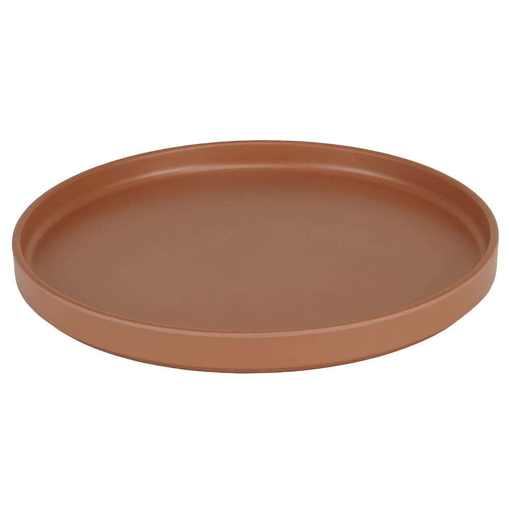 151-2202610109 10 1/4" Round Melamine Hudson Plate - Terra Cotta