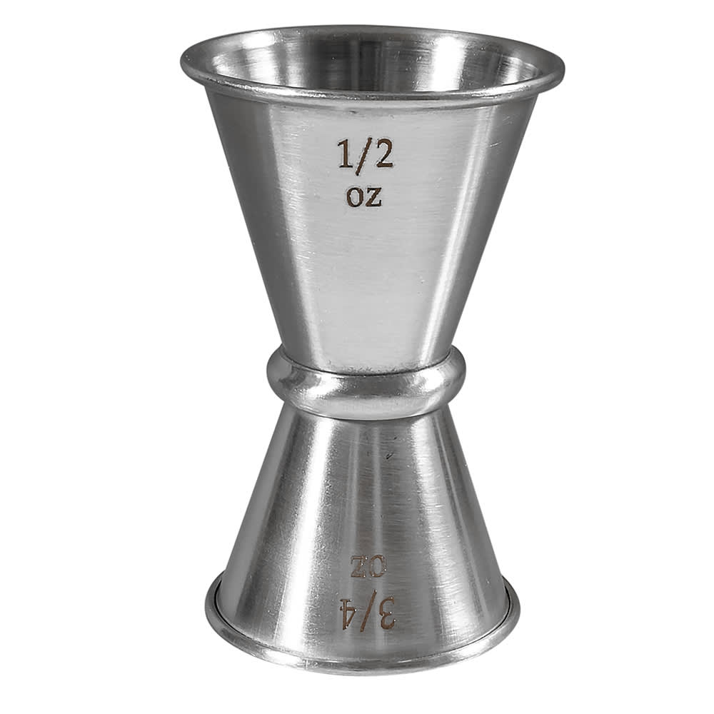 Acopa 1 oz. & 2 oz. Stainless Steel Classic Jigger