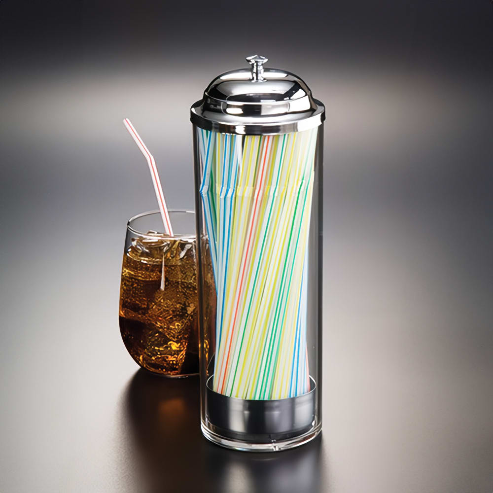 Glass Countertop Straw Holder - Tablecraft H714CH