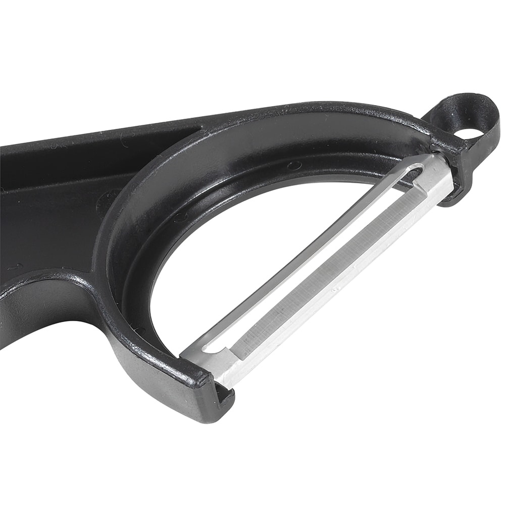 Victorinox 7.6073.3 6 1/4 Black Off-Set Y Vegetable Peeler with Straight  High Carbon Stainless Steel Blade