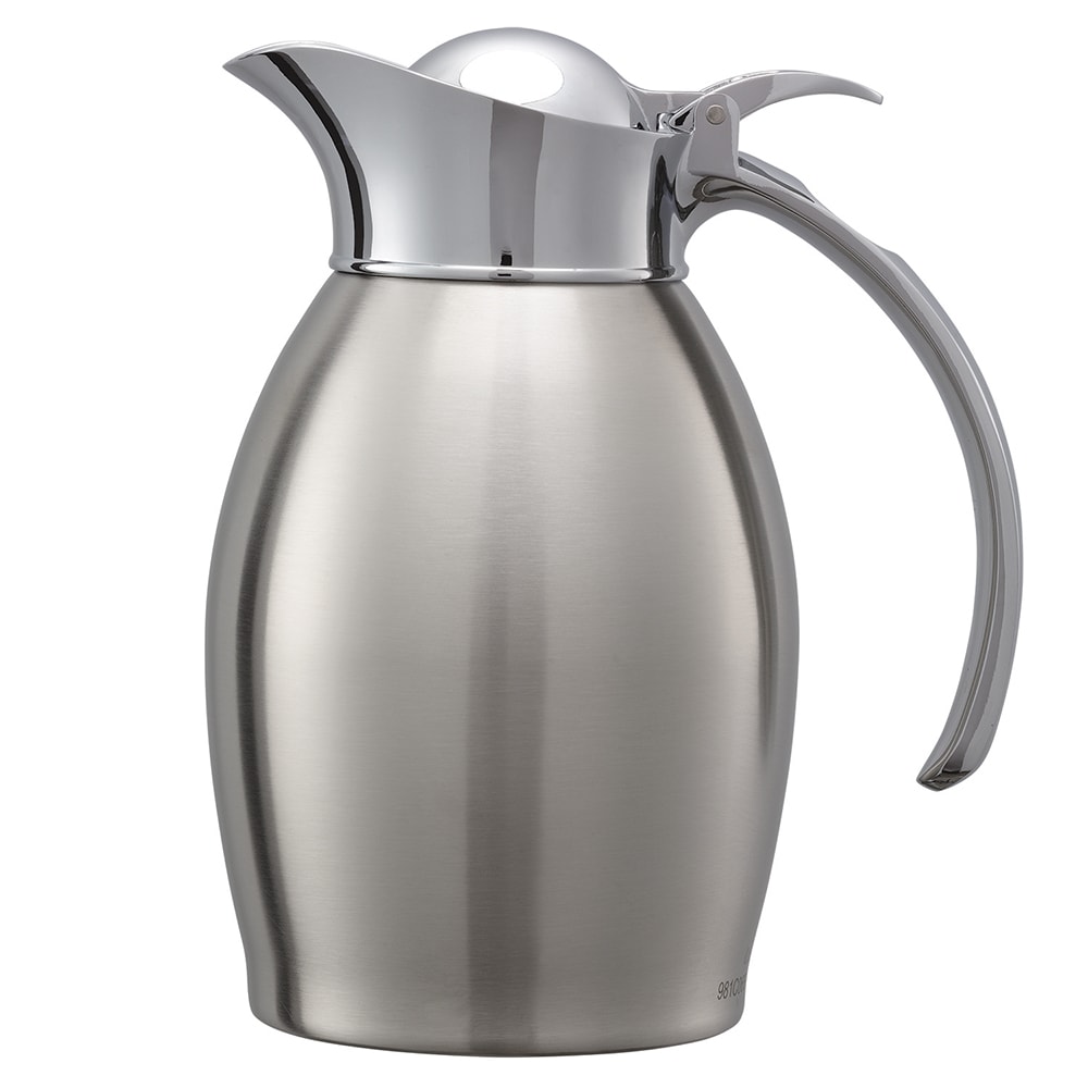 482-981C06BS 20 oz Vacuum Carafe w/ Flip Top Lid & Stainless Liner - Brushed Stainless