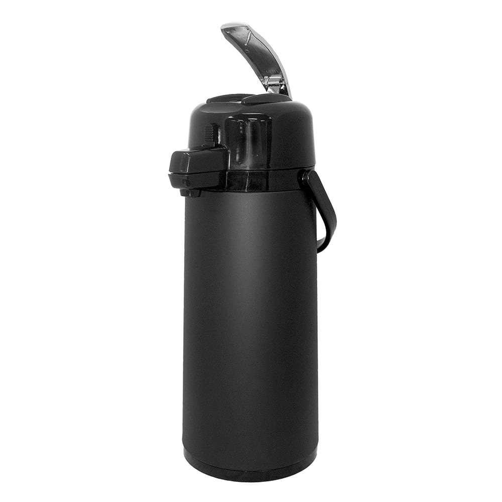 482-ECAL22BLMAT 2 1/5 Liter Lever Action Airpot w/ Glass Liner - Vacuum Insulated, Metal, Matte B...