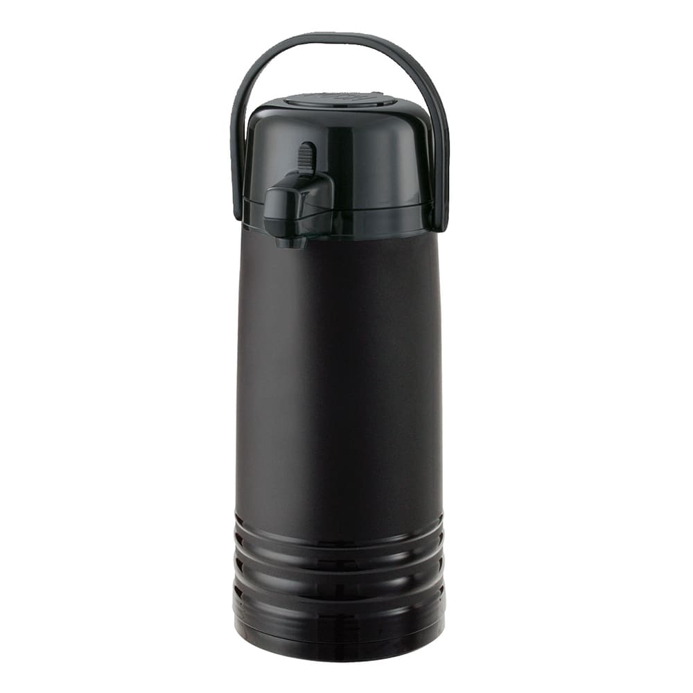 482-ECAS22PBLMAT 2 2/5 Liter Pump Style Airpot w/ Stainless Liner - Vacuum Insulated, Plastic, Bl...