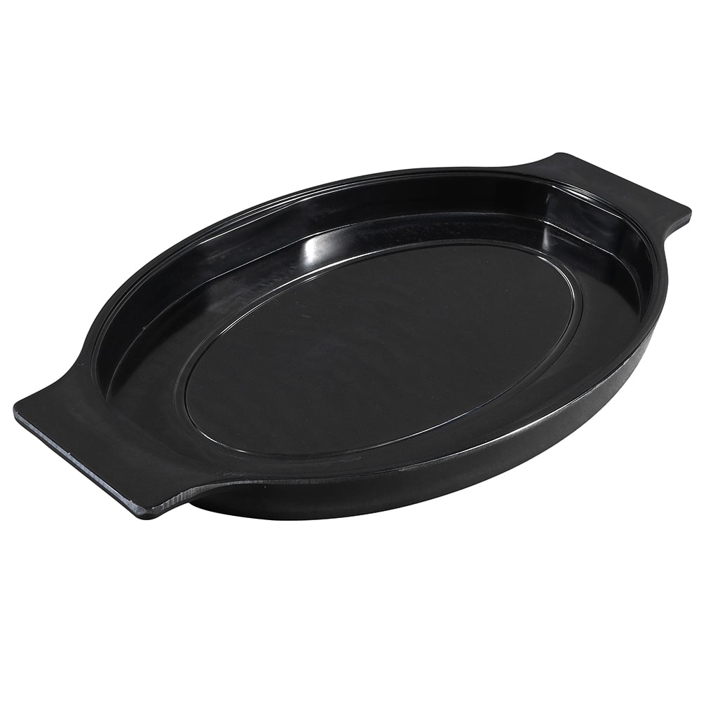 080-SWU11 Oval Underliner for Sizzling Platter, Black