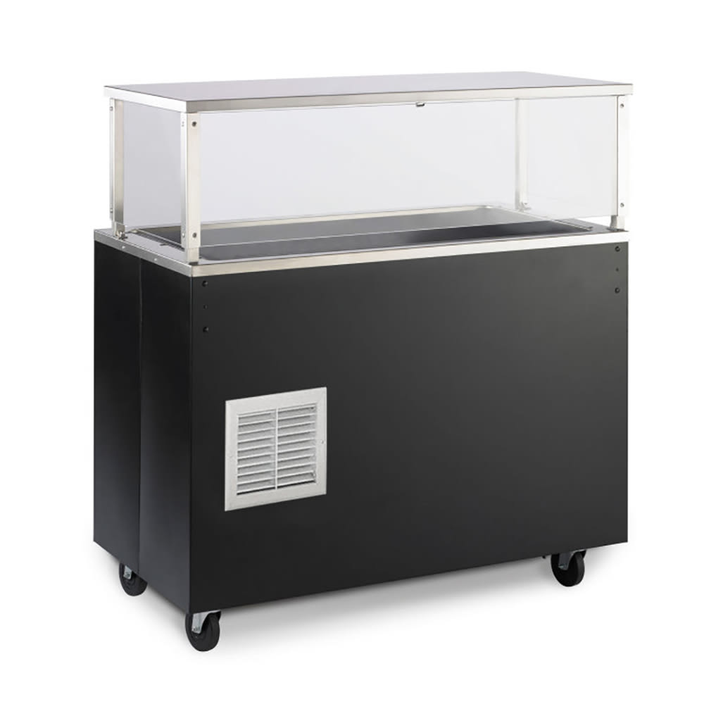 175-R39950 46" Affordable Portable™ Cold Food Bar - (3) Pan Capacity, Floor Model, Walnut Wo...