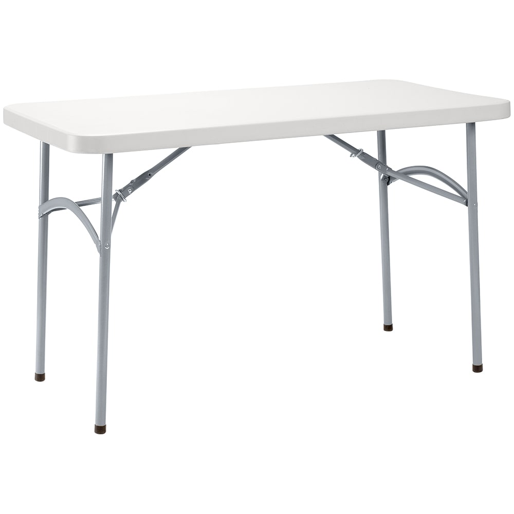 955-BT2448 Folding Table w/ Speckled Gray Plastic Top & Gray Steel Frame - 48"L x 24&quo...