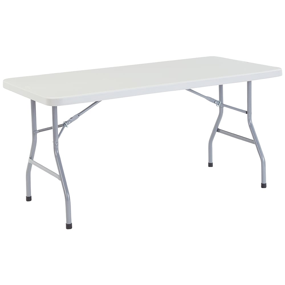 955-BT3060 Folding Table w/ Speckled Gray Plastic Top & Gray Steel Frame - 60"L x 30&quo...