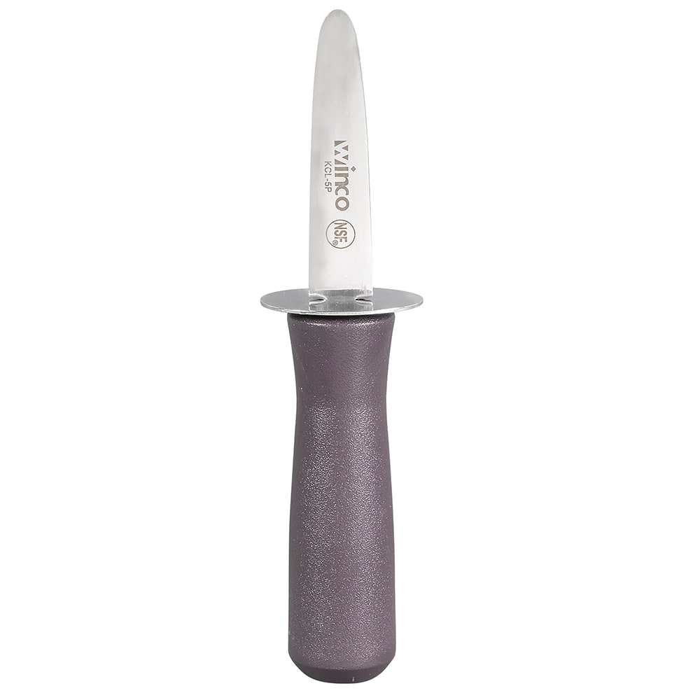 080-KCL5P 3" Oyster Knife w/ Black Handle