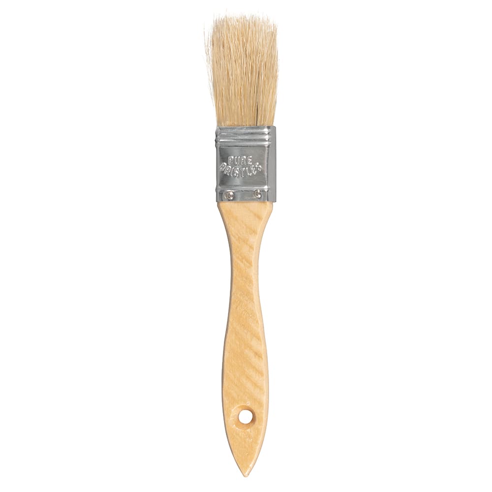 158-HL9115W 1" Flat Pastry Brush, Sterilized Bristles