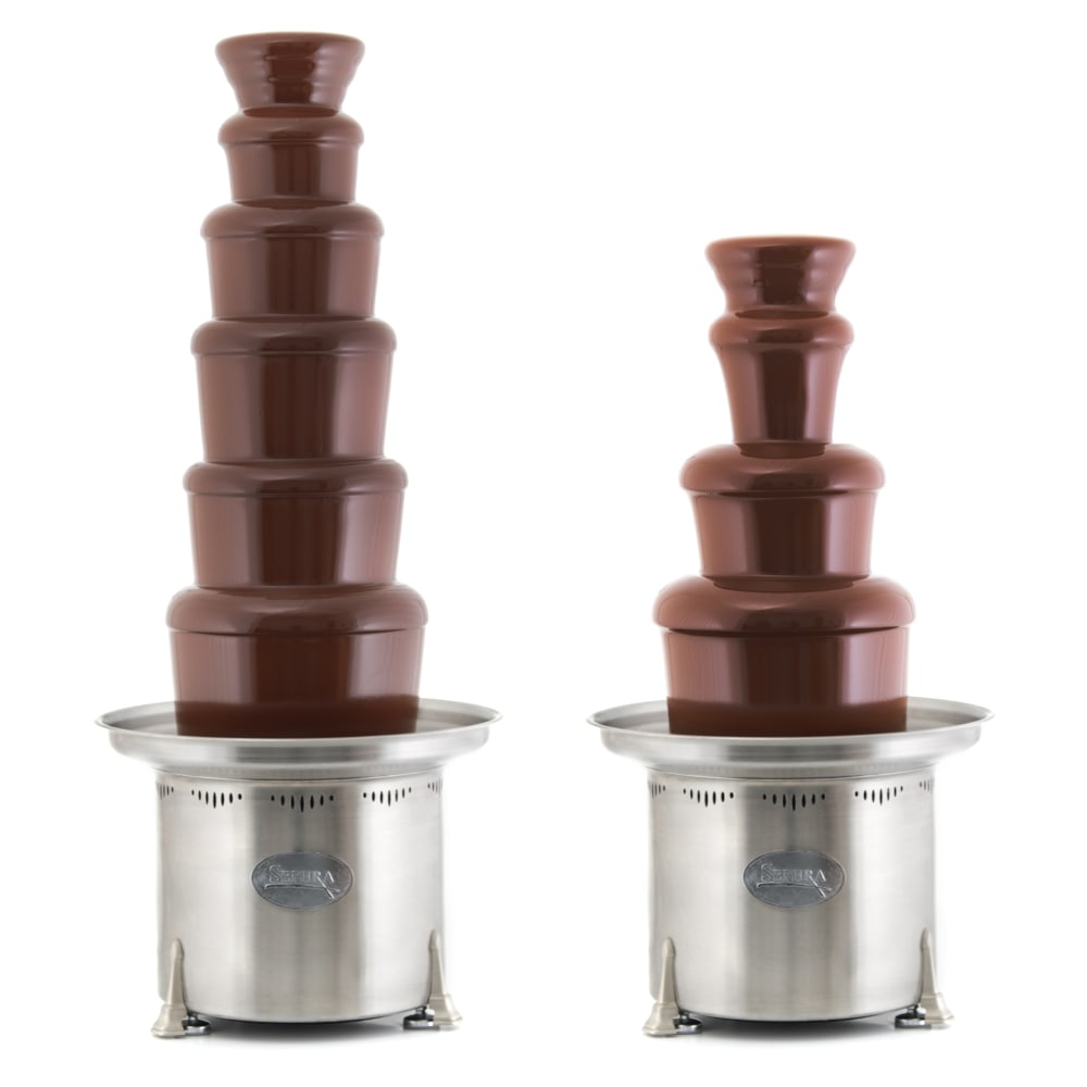 Sephra CF44R4 34"/44" Convertible 5 Tier Sephra Chocolate Fountain w/ 20 lb Capacity