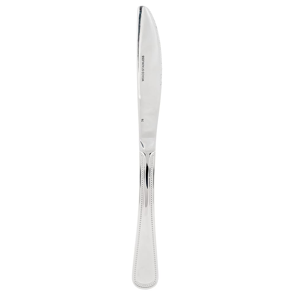 080-000508 8 3/4" Dinner Knife with 18/0 Stainless Grade, Dots Pattern