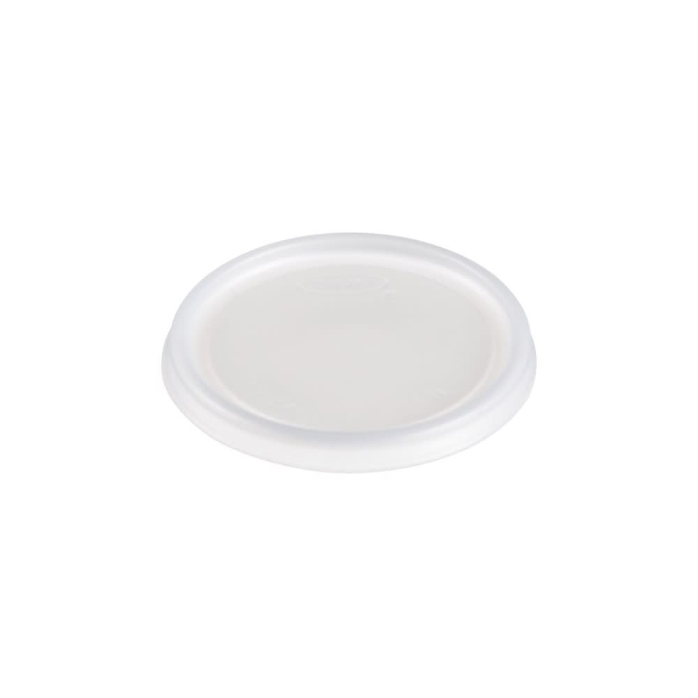 Dart 6JLNV Non Vented Lid for Foam Cups & Containers - Polystyrene, Translucent