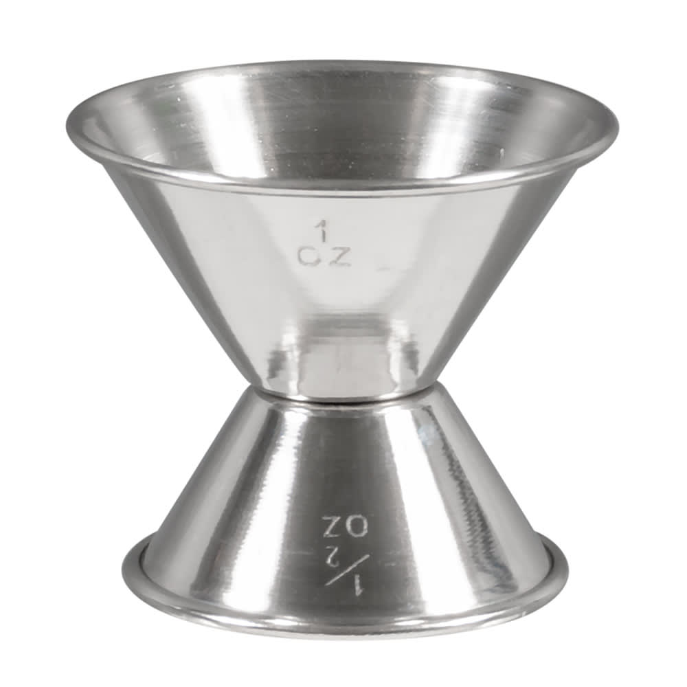 080-J1 Double Jigger - 1/2 & 1 oz, Stainless