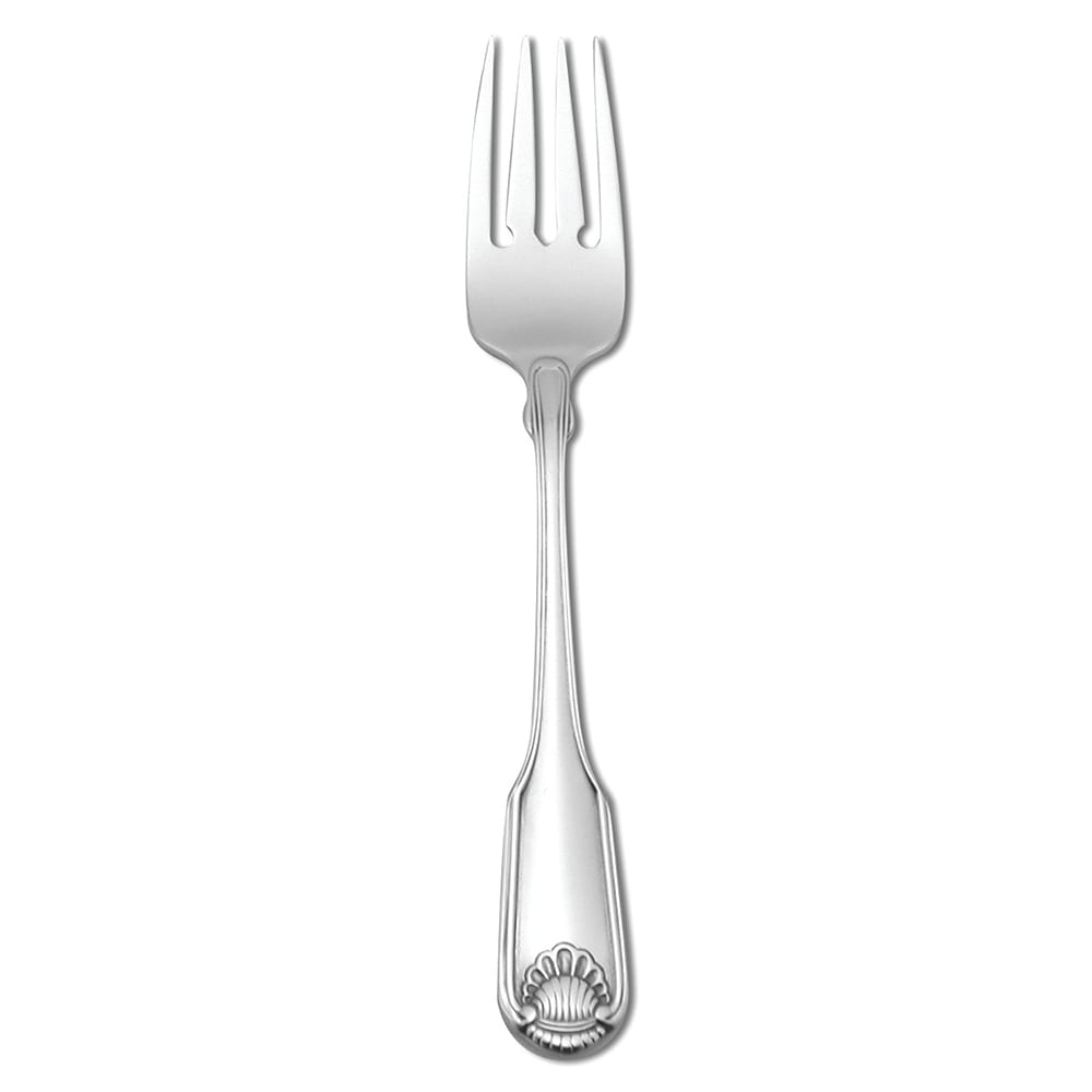 Oneida 2496FSLF 6 3/4" Salad Fork with 18/10 Stainless Grade, Classic Shell Pattern