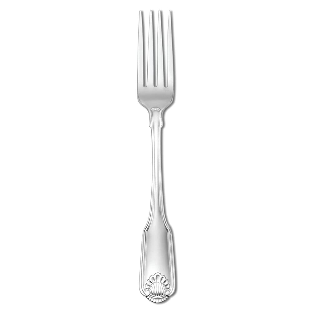 324-1046FDNF 7 5/8" Dinner Fork - Silver Plated, Silver Shell Pattern