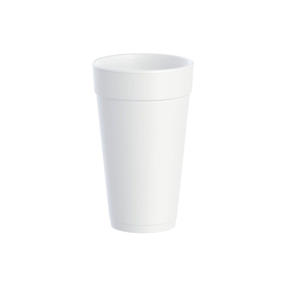 Dart 20J16 J Cup® 20 oz Insulated Foam Cup - Polystyrene, White