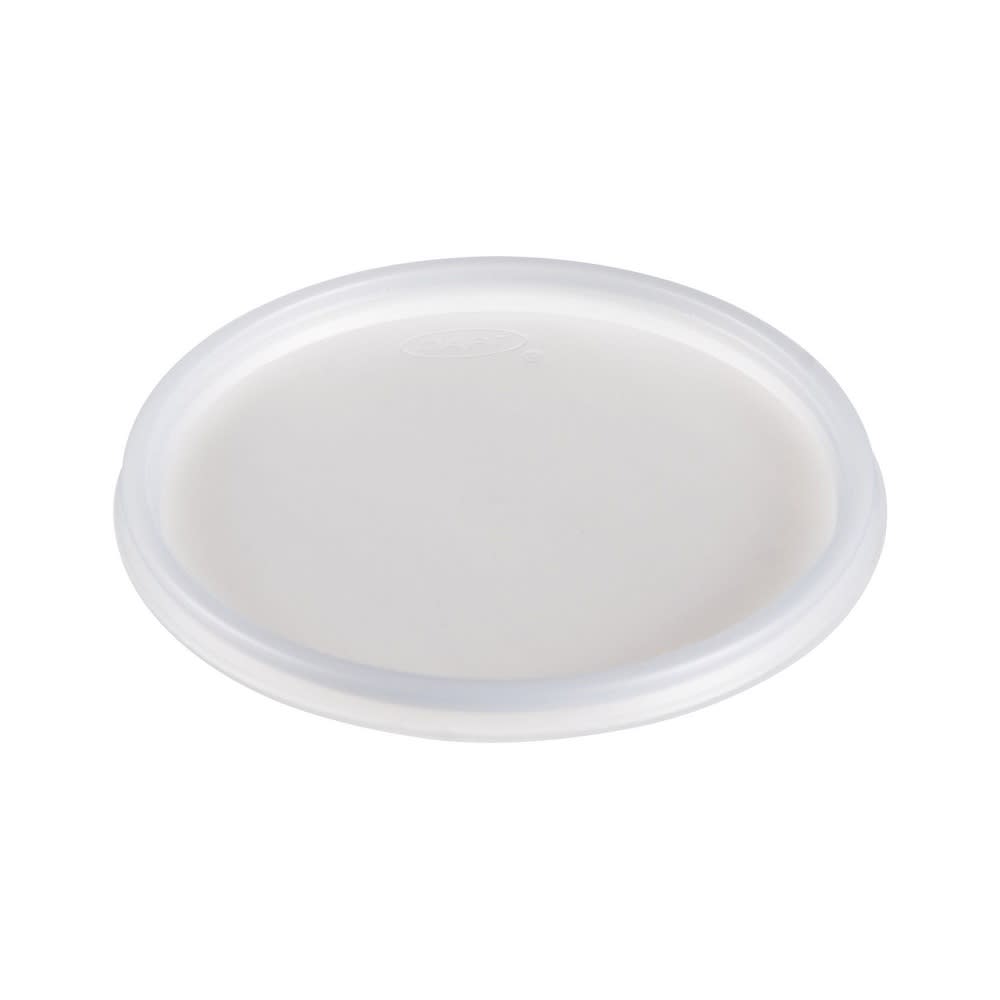 Dart 20JLNV Non Vented Lid for Foam Cups & Containers - Polystyrene, Translucent