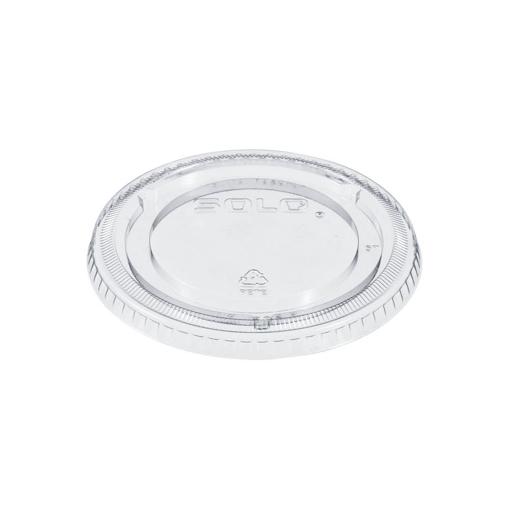 Dart 626TP Non Vented Lid for Plastic Cups - 4" Round, PET, Clear