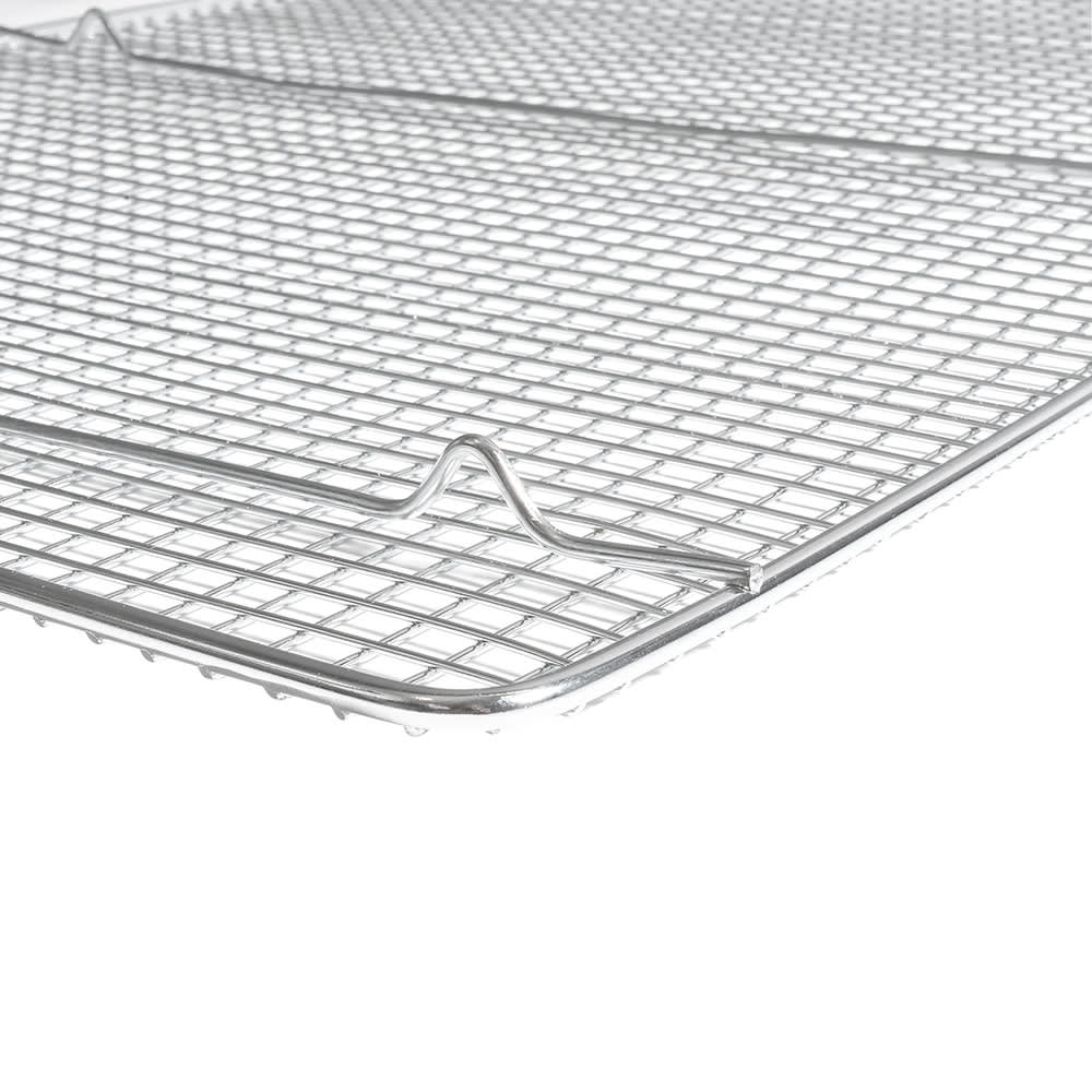 Professional Cross Wire Cooling Rack Half Sheet Pan Grate - 16-1/2 x 12  Drip Screen