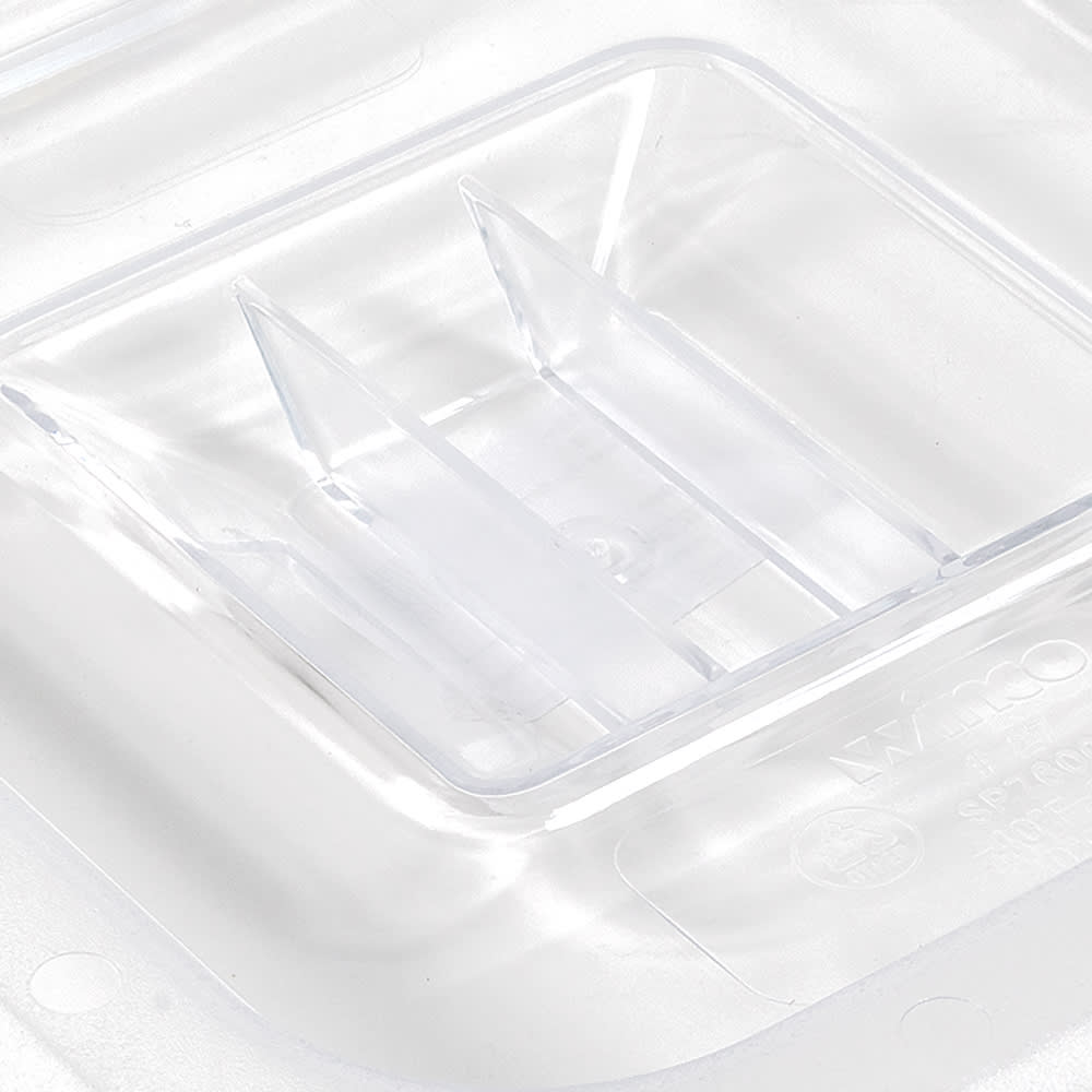 Winco SP7600S Poly-Ware Food Pan Cover, 1/6 Size, Solid